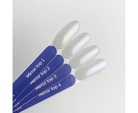 Зображення 4 Топ без липкого шару Touch Top Mirror 02 прозорий із синіми блискітками, 13 мл, Об'єм (мл, г): 13, Колір: 02