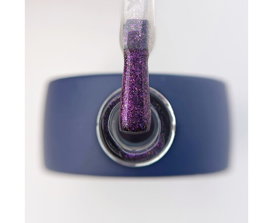 Изображение 2 Топ без липкого слоя Touch Top Mirror 03 прозрачный с фиолетовыми блестками, 13 мл, Объем (мл, г): 13, Цвет: 03
