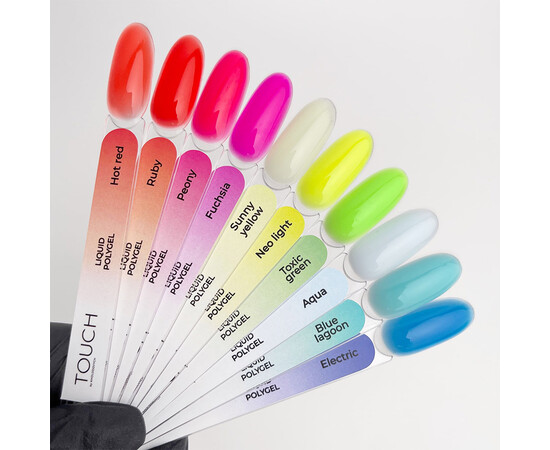 Изображение 3 Полигель Touch Neon Liquid Polygel Peony, 15 мл, Объем (мл, г): 15, Цвет: peony