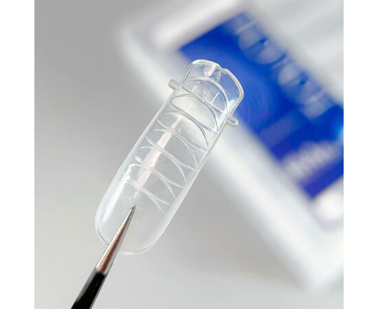 Зображення 2 Верхні форми для нарощування нігтів Touch Nails Forms Square, 120 шт