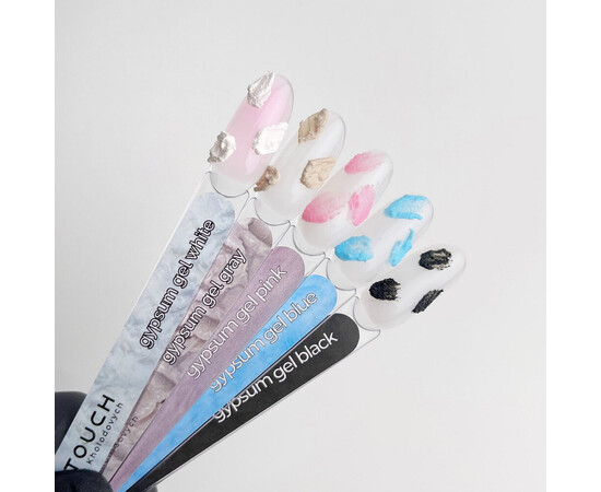 Зображення 3 Гель для 3D дизайну Touch Gypsum Gel black, 5 мл, Об'єм (мл, г): 5, Колір: Black