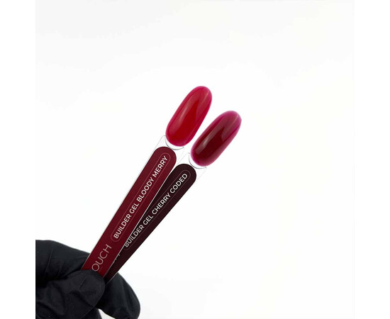 Изображение 3 Гель для наращивания ногтей Touch Builder Gel Bloody Merry, 15 мл, Объем (мл, г): 15, Цвет: Bloody merry