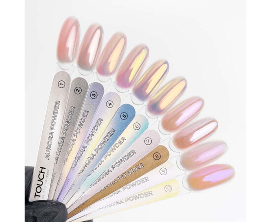 Зображення 2 Втірка для нігтів Touch Aurora Powder 09, 5 г, Об'єм (мл, г): 5, Колір: 09