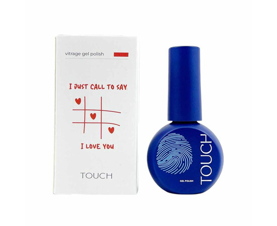 Изображение 4 Гель-лак витражный Touch Vitrage Love красный, 9 мл