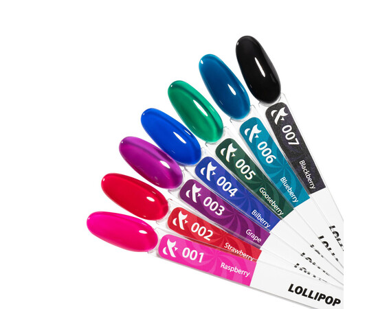 Зображення 3 Гель-лак F.O.X Lollipop №004 Bilberry, 7 мл, Об'єм (мл, г): 7, Колір: 004