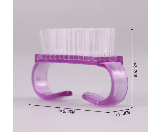 Изображение 3 Маникюрная щетка-сметка для удаления пыли с ногтей "Утюжок" Фиолетовый
