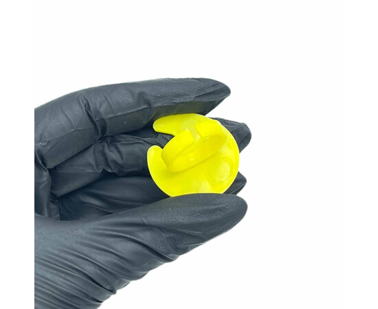 Зображення 2 Палітра на кільці для змішування фарб, гель лаків, гелів, клею для нарощування вій Жовтий