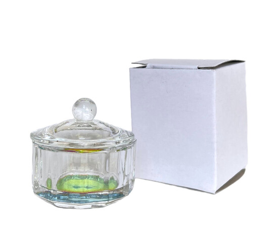 Зображення 2 Склянка для мономеру, хни, фарби скляна з кришкою А (кругла)