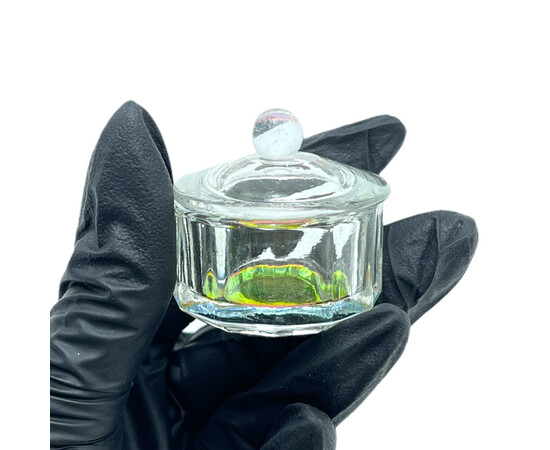 Зображення 4 Склянка для мономеру, хни, фарби скляна з кришкою А (кругла)