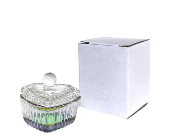 Изображение 3 Стаканчик для мономера, хны, краски стеклянный с крышкой F (сердце)