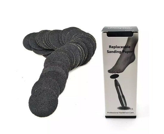 Зображення 4 Набір змінних файлів для педикюрного диска, 100шт/уп., 20мм. 150 грит