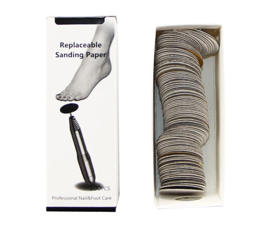 Зображення 5 Набір змінних файлів для педикюрного диска, 100шт./уп., 15мм. 150 грит