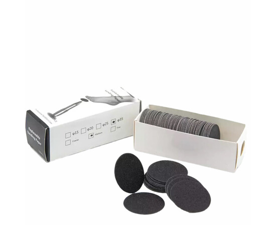 Зображення 6 Набір змінних файлів для педикюрного диска, 100шт./уп., 15мм. 150 грит