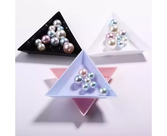 Зображення 9 Трикутний лоток для страз пластмасовий Чорний