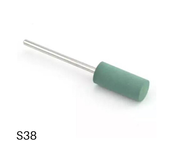 Зображення 2 Фреза силіконова циліндр S38 240 грит зелена 8/19 мм