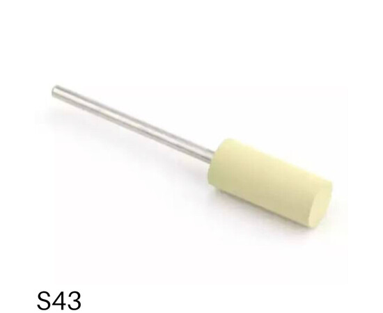 Изображение 2 Фреза силиконовая цилиндр S43 600 грит желтая 8/19 мм