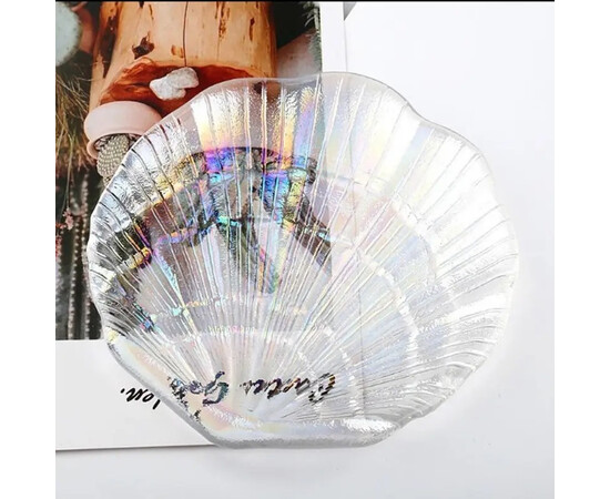 Зображення 4 Скляна підставка "Мушля" для клею, для змішування фарб, Хамелеон