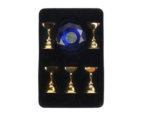 Зображення 3 Підставка (тримач) під типси на магнітній основі "Діамант" (5 підставок у комплекті) Синій