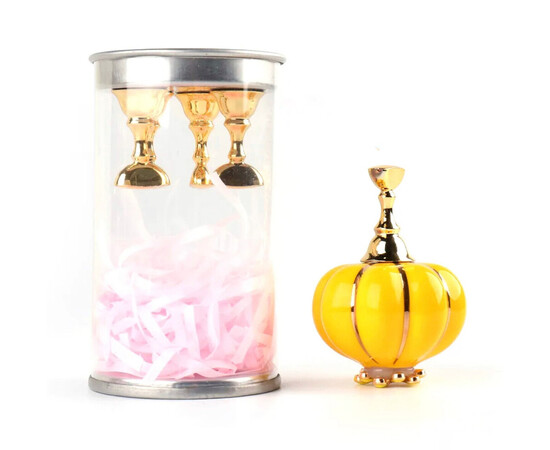 Зображення 2 Підставка тримач на магнітній підставці для тіпс "Гарбуз" +5 підставок в комплекті Жовтий