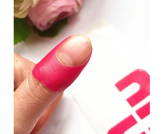 Изображение 6 U-образные силиконовые наклейки (10шт./уп.) для защиты кутикулы и боковых валиков от лака Розовый