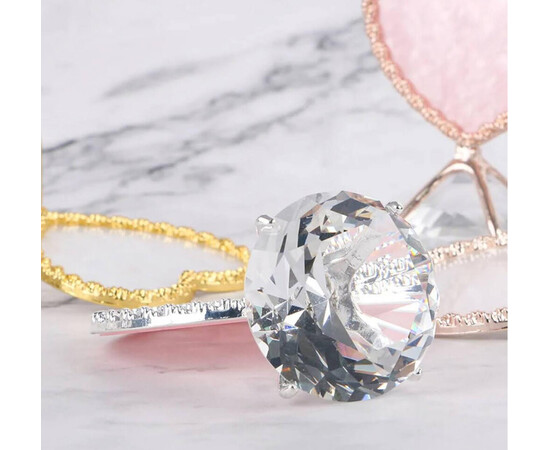 Зображення 3 Палітра-кільце на палець для змішування фарб / підставка під кисті, діамант Червоне золото (серце)