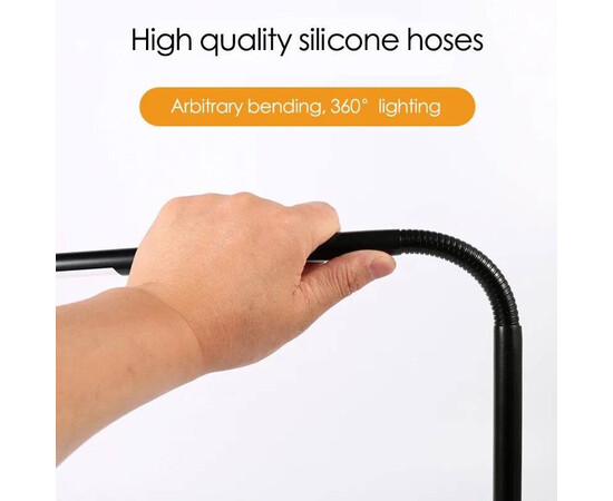 Изображение 4 Настольная LED лампа FХ-021 на 15 Вт. металлическая на струбцине - для освещения рабочего места Черный