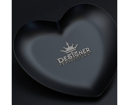 Зображення 2 Лоток металевий (9,3х9,3см.) "Серце" Дизайнер - для зберігання інструментів та декору Чорний - Н