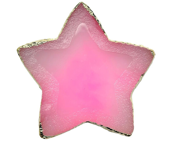 Изображение 2 Палитра в форме звезды для смешивания красок, гелей, гель лаков и других материалов (10х10см.), 383 Розовый
