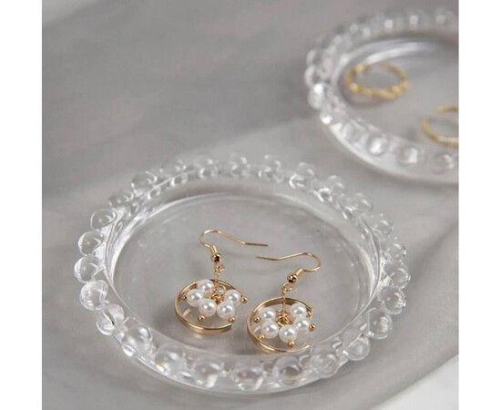 Зображення 5 Кругла прозора палітра для змішування фарб, гелів, гель лаків та інших матеріалів (9см.),355