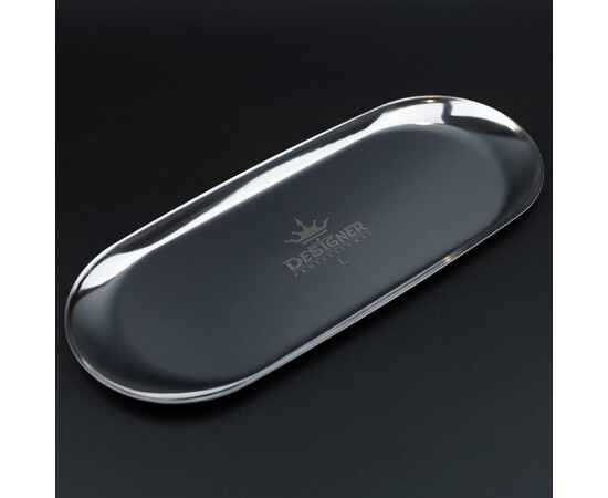 Зображення 2 Плоский металевий лоток Дизайнер (розмір - 30х12,4см.) для зберігання інструментів та декору - L Silver