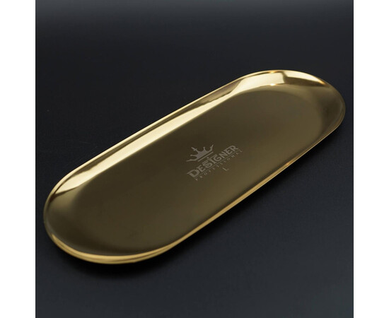 Зображення 2 Лоток металевий плоский (розмір - 30х12,4см.) Дизайнер для зберігання інструментів та декору - L Gold