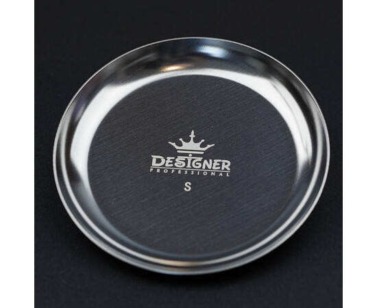 Зображення 2 Металевий лоток "Круглий" (10см.) Дизайнер для зберігання інструментів та декору Silver - 442 S