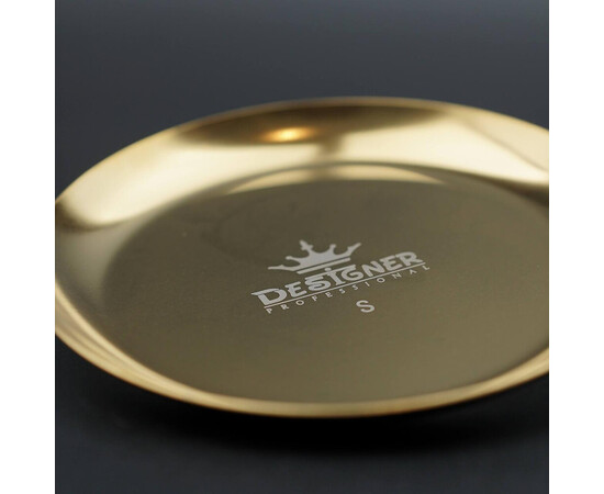Зображення 2 Металевий лоток "Круглий" (10см.) Дизайнер для зберігання інструментів та декору Gold - 442 S