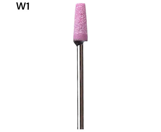 Изображение 2 Фреза для маникюра корундовая конус W1 розовая 3.7/10 мм