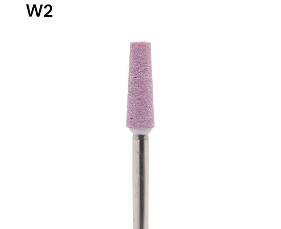 Зображення 2 Фреза для манікюру корундова конус W2 рожева 4.7/10 мм