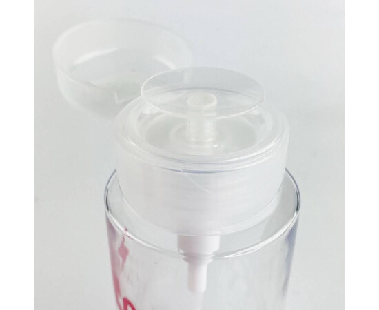 Зображення 2 Пластиковий флакон із помпою - дозатором Zola (прозора) для рідини, 180 мл.