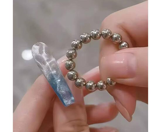 Изображение 6 Круглые бусины-магниты для гель-лака "кошачий глаз" (5мм/ 20шт)