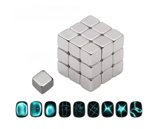 Зображення 2 Магніти-кубики для гель-лаку "котяче око" (5х5мм/27шт)