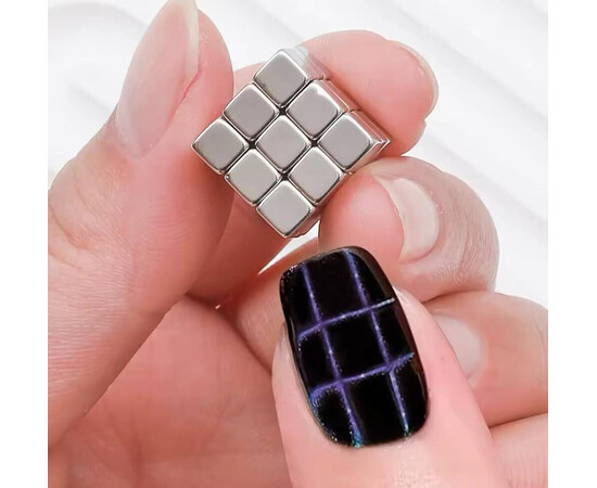 Зображення 7 Магніти-кубики для гель-лаку "котяче око" (5х5мм/27шт)