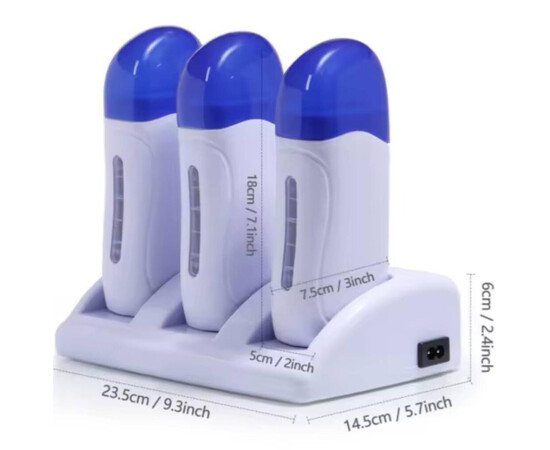 Зображення 7 Потрійний касетний воскоплав SM-67 із базою для депіляції