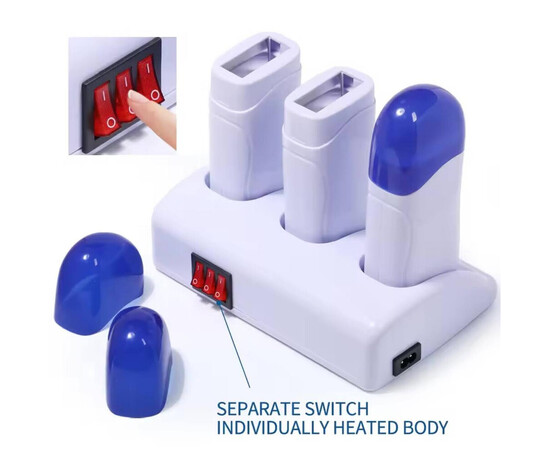 Зображення 3 Потрійний касетний воскоплав SM-67 із базою для депіляції