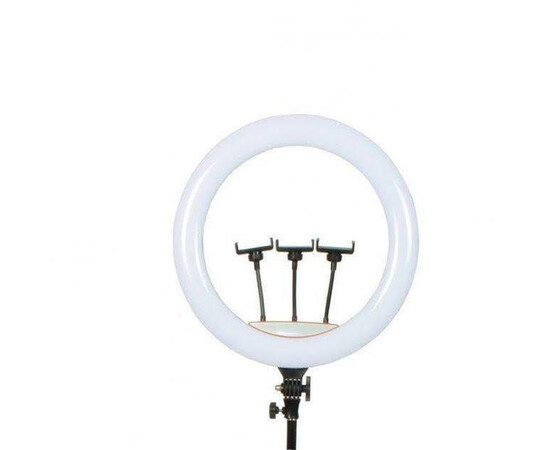 Изображение 2 Кольцевая LED лампа LJJ-45см со штативом, пультом и креплениями для телефона (3 шт.)
