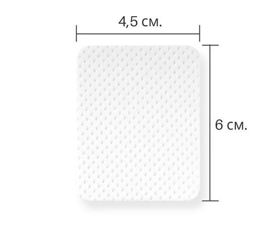 Зображення 4 Білі безворсові бавовняні серветки 770 шт./уп., дизайнер (6 см. * 4,5 см.)