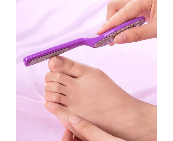 Зображення 2 Комплект інструментів (2 шт. у наборі) для педикюру, для домашнього та професійного використання, №1 Фіолетовий