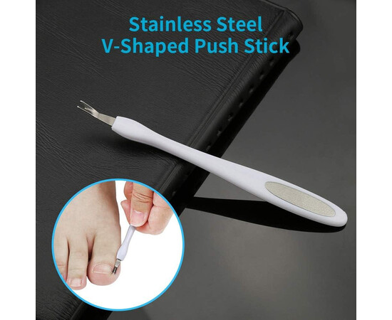 Зображення 4 Набір інструментів для педикюру (Верстат, терка, триммер, кусачки + 10 лез) DX №4