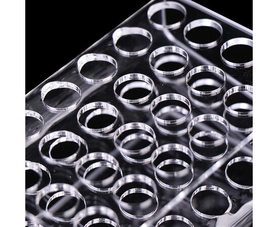 Изображение 4 Акриловый органайзер (подставка, держатель) на 24 отверстия - для хранения маникюрных кистей и инструментов