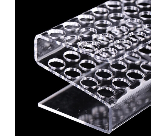 Изображение 3 Акриловый органайзер (подставка, держатель) на 24 отверстия - для хранения маникюрных кистей и инструментов