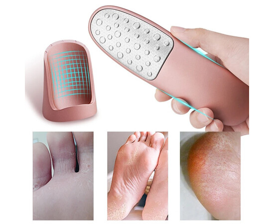 Зображення 3 Лазерна пилка для ніг, терка для п'ят та педикюру двостороння на підставці Бронза (191)