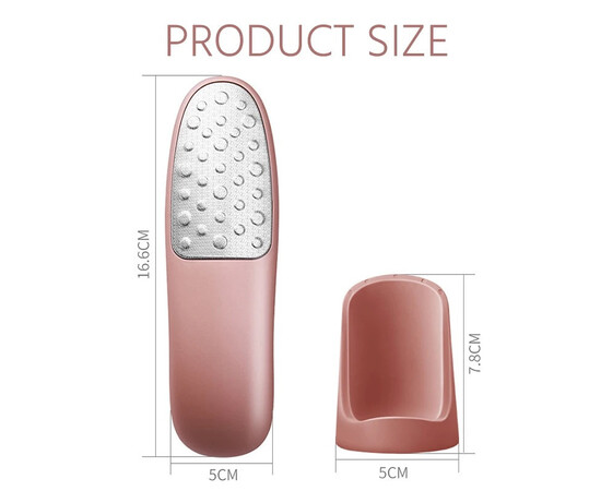 Зображення 5 Лазерна пилка для ніг, терка для п'ят та педикюру двостороння на підставці Бронза (191)