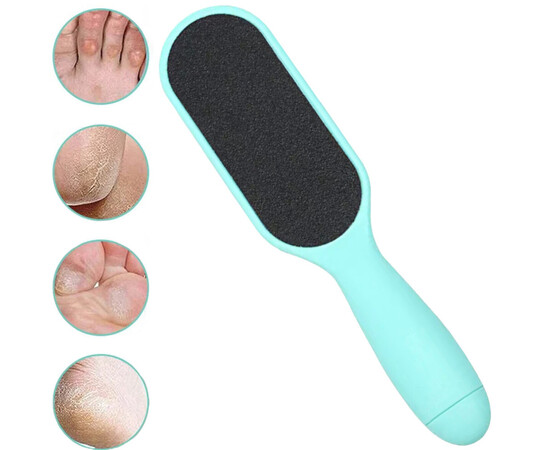 Зображення 3 Терка двостороння для педикюру/для видалення огрубілої шкіри Бірюзовий (180)